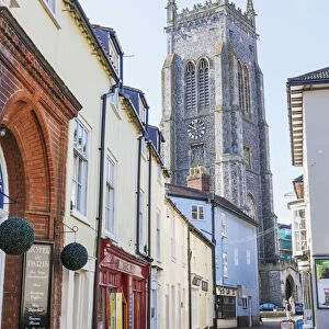 England, Norfolk, Cromer, Street and Cromer Church
