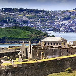 Europe, Ireland, Charles Fort with Kinsale village in the background
