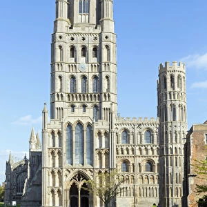 Europe, United Kingdom, England, Cambridgeshire, Ely, the facade of the 11th Century