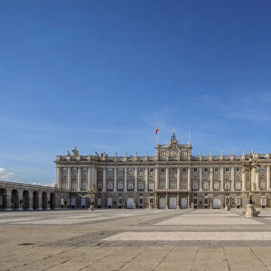 The Exterior of The Royal Palace, Madrid, Spain