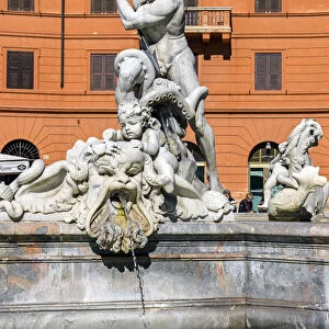 Fountain of Neptune, Piazza Navona, Rome, Lazio, Italy
