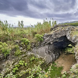 Furna do Abel, a lava tunnel in the slopes of the great crater of the volcano