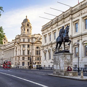 George duke of Cambridge statue, Whitehall, London, England, UK