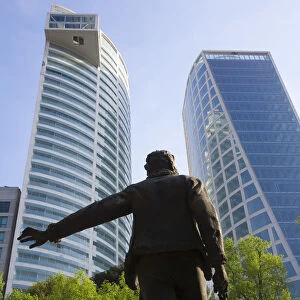 Hermenegildo Galeana statue & financial district, Mexico City, Mexico