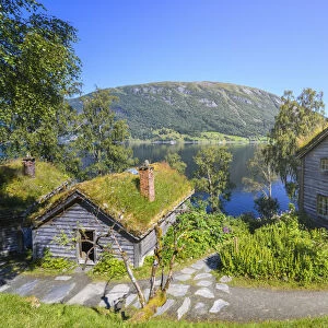 The historical village museum of Astruptunet, Sogn og Fjordane, Norway