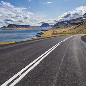 Iceland. Road on the coast