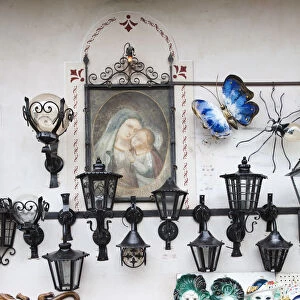 Italy, Piedmont, Lake Maggiore, Cannobio, souvenirs and antiques