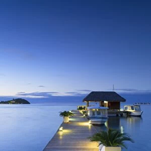 Jetty of Sofitel Hotel, Bora Bora, Society Islands, French Polynesia (PR)