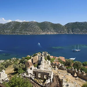 Kale Castle, Simena, Kekova Island, Lycia, Turquoise Coast, Turkey