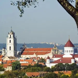 Lithuania Print: St John's Church and 16th Century Bell Tower