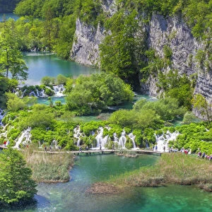 Lower lakes Gavanovac and Milanovac, Plitvice Lakes National Park, Dalmatia, Croatia
