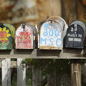 Mail Boxes in Madrid, New Mexico, , USA
