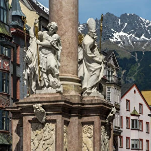 Maria-Theresien-Strasse or Maria Theresa Street, Innsbruck, Tyrol, Austria