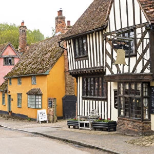 A medieval village of Kersey, Suffolk, England