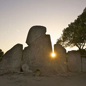 Megalithic Tomb, Tomba di Li Lolghi near Arzachena, Sardinia, Italy