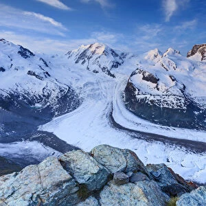 Monte Rosa range & Gornergletscher, Zermatt, Valais, Switzerland