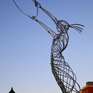 Northern Ireland, Belfast, Statue of Harmony Sculpture by Andy Scott