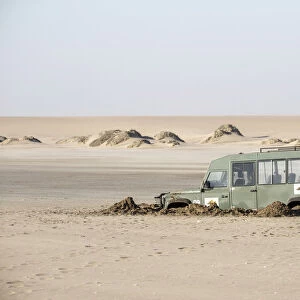 Offroad on the Namib desert dunes, Namibia, Africa