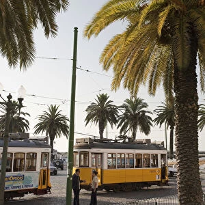 Old Tram, Baixa, Lisbon, Portugal