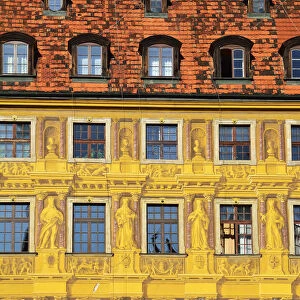 Ornamental facade of the House of the Seven Electors at the Rynek (Market Square)