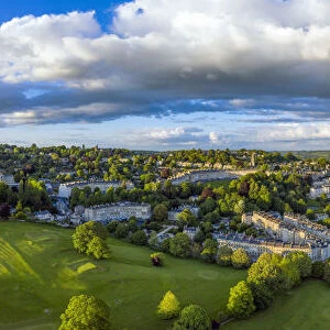 Panoramic view over Bath, Somerset, England