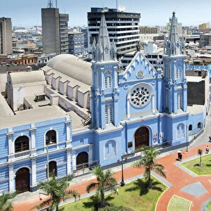 Peru, Lima, Iglesia La Recoleta, Plaza Francia, 18th Century, Neo-Gothic