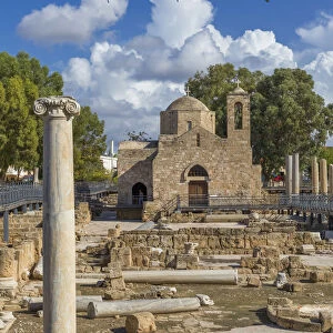 Pillar of St. Paul, Panagia Chrysopolitissa church, Paphos, Cyprus