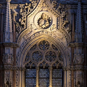 Porta della Carta, Doges Palace, St Marks Square, Venice, Veneto, Italy