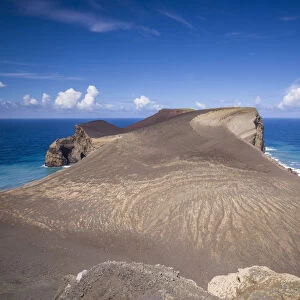 Portugal, Azores, Faial Island, Capelinhos, Capelinhos Volcanic Eruption Site, elevated