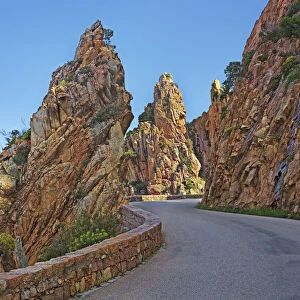 Rock landscape at Calanche de Piana - France, Corsica, Corse du Sud, Calanche de Piana