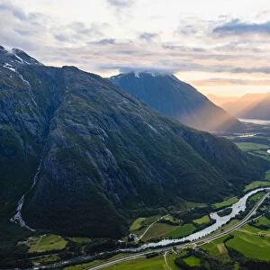 Romsdalen valley and Rauma river, More og Romsdal, Norway