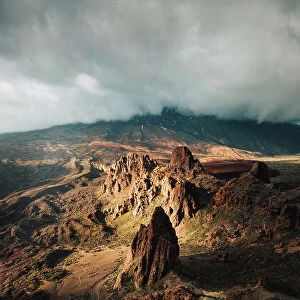 Roques de Garcia. Teide caldera. Tenerife, Canary Islands, Spain