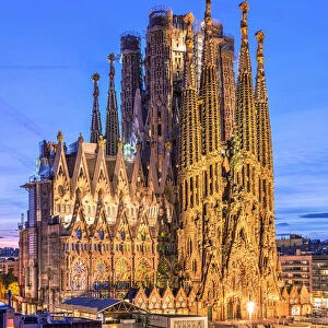 Sagrada Familia basilica church, Nativity facade, Barcelona, Catalonia, Spain