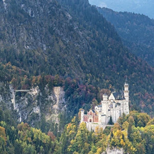 Schwangau, Swabia, Bavaria, Germany. Neuschwanstein castle