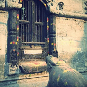 Shiva shrine at Pashupatinath Temple, Kathmandu, Nepal