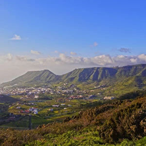 Spain, Canary Islands, Tenerife, San Cristobal de La Laguna, View from the Mesa Mota