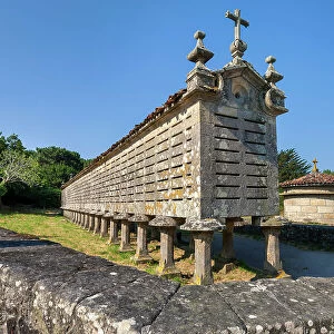 Spain, Galicia, raised granary near Carnota village