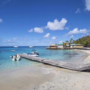 St Vincent and The Grenadines, Mustique, Brittania Bay, Basils Bar
