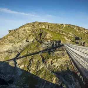 Tintagel Castle Suspension Bridge Print, Cornwall, England Tintagel Castle Suspension Bridge Print, Cornwall, England