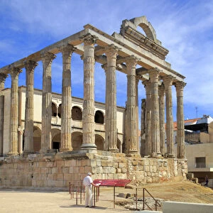 Temple of Diana, Roman Forum, Merida, Extremadura, Spain