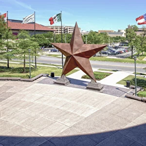 Texas, Austin, Lone Star Bronze Sculpture, Bullock Texas State History Museum, Lone