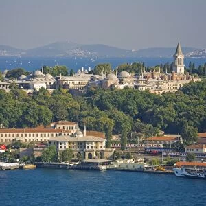 Topkapi Palace and Bosphorus from Galata Tower