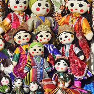 Traditional dolls. Samarkand, Uzbekistan