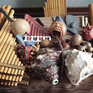 Traditional musical instruments, Lima, Peru