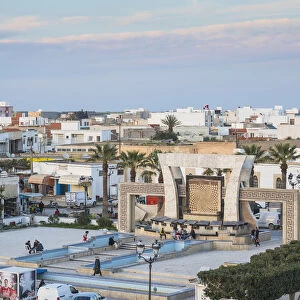 Tunisia, El Jem, View of El Jem center