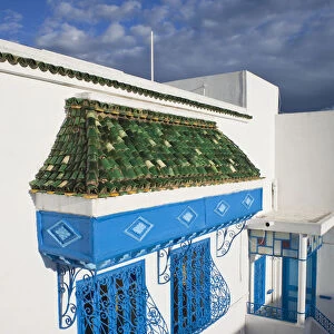 Tunisia, Sidi Bou Said, house detail