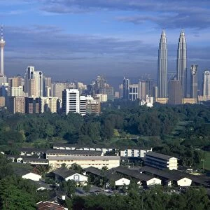 Twin Towers of the Petronas Building, Kuala Lumpur, Malaysia
