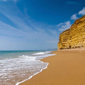 UK, Dorset, Jurassic Coast, Burton Bradstock, Hive Beach and Cliffs