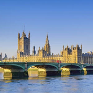 UK, England, London, River Thames and Big Ben
