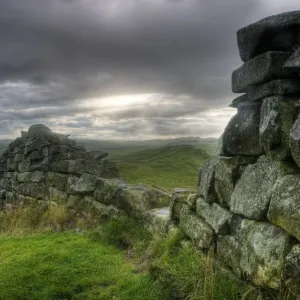 Hadrians Wall Print, Northumberland UK